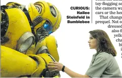  ??  ?? CURIOUS: Hailee Steinfeld in Bumblebee