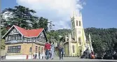  ?? HT ?? HP government is organising a threeday Shimla festival to boost town’s image that took a beating during water crisis.