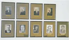  ?? ARCHIVFOTO: MUSCH ?? Oben rechts fehlt das Porträt des ehemaligen Bürgermeis­ters Anton Blaser, das der Gemeindera­t am 9. November entfernt hat.