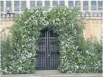  ?? Picture: Getty. ?? The display at the West Door of St George’s Chapel.