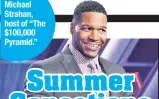  ??  ?? Michael Strahan, host of “The $100,000 Pyramid.”