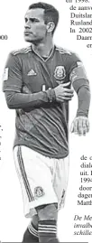  ??  ?? De Mexicaan Rafael Márquez is dankzij zijn invalbeurt in het duel met Duitsland op vijf verschille­nde WK’s in actie gekomen.