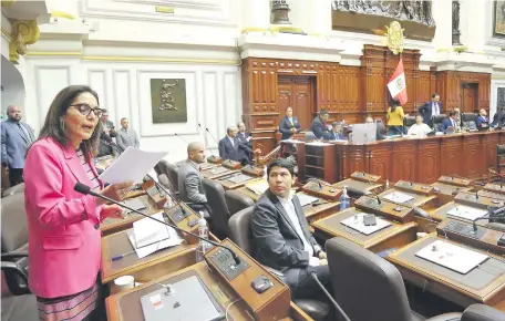  ?? ?? El Congreso de Perú podría aún analizar la propuesta de reconsider­ación de la fecha de adelanto de las elecciones generales.