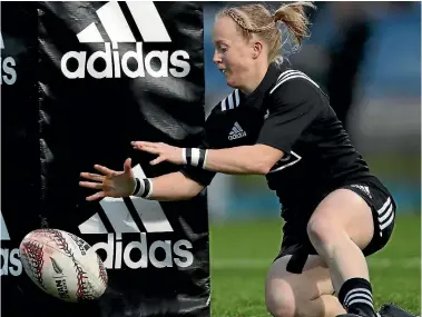  ??  ?? Black Ferns halfback Kendra Cocksedge will now earn money for her role with the national team.