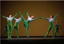  ?? Erik Tomasson ?? Mark Morris’ “Sandpaper Ballet” is part of “Classical (Re)Vision” at San Francisco Ballet.