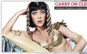 ??  ?? CARRY ON CLEO Amanda as Cleopatra in comedy movie
