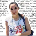  ??  ?? Alexandria Ocasio-cortez lifted DSA’S profile