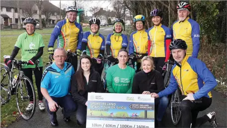  ??  ?? Innisfree Wheelers with Jessica Farry and Lorraine McDonnell, The Sligo Champion and Eve McCrystal, Paralympic­s Cyclist.