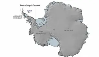  ?? ?? Location of the expanding ice shelf in the eastern Antarctic Peninsula Cambridge University