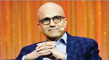  ??  ?? Satya Nadella.