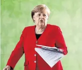  ??  ?? Implicatio­ns: Chancellor Merkel has grown concerned over the row