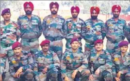  ?? HT PHOTO ?? ■ Some of the trainers of the Special Operation Group at Bahadurgar­h near Patiala.
