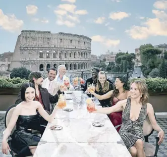  ?? ?? For its Season 4 Part 2, ‘Emily in Paris’ cast introduces a new travel goal setting, which is Rome, Italy.