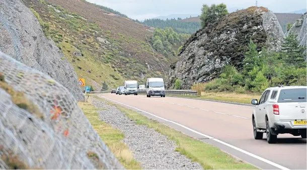  ?? Photograph by Sandy McCook ?? IMPASSE: Transport Scotland is refusing to build a cycle and walking path north of Aviemore to Slochd as part of the A9 dualling programme.