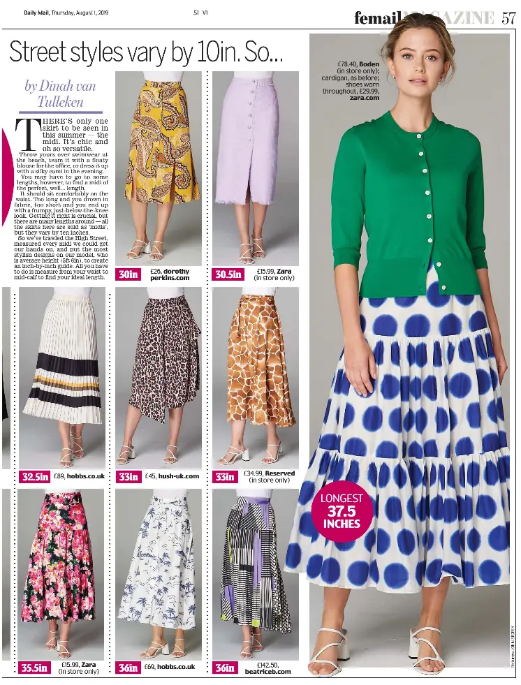 Which midi skirt is the perfect length for YOU?