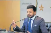  ?? AP ?? ■ Azhar Ali speaks to reporters in Lahore on Friday. He has been appointed Test captain for the 2019-20 season.