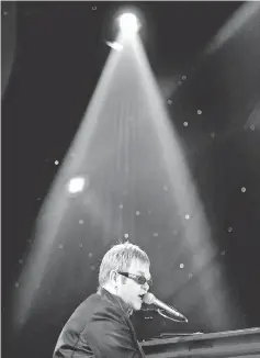  ?? — AFP file photo ?? Elton John performing at the Caeser’s Palace Hotel in Las Vegas, Nevada, on Oct 24, 2004.