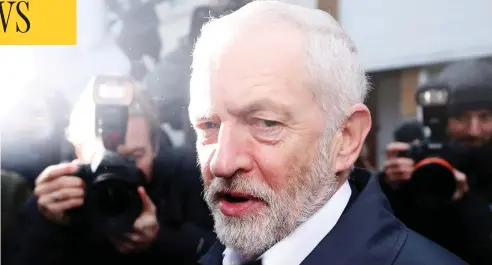  ?? DANIEL LEAL-OLIVAS / AFP / GETTY IMAGES ?? Opposition Labour party leader Jeremy Corbyn has snubbed British Prime Minister Theresa May’s efforts at reaching a cross-party solution to the Brexit paralysis. May asked party leaders Wednesday night to meet her individual­ly to discuss a way forward, but Corbyn turned her down.