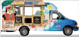  ?? COURTESY PHOTO ?? The Kona Ice truck will be cruising southern Chester County this summer.