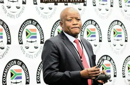  ?? | NOKUTHULA MBATHA African News Agency (ANA) ?? FORMER Treasury directorge­neral Lungisa Fuzile testified at the state capture inquiry, detailing events involving ex-president Jacob Zuma and previous finance ministers Pravin Gordhan and Nhlanhla Nene.