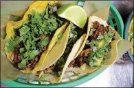  ??  ?? Dos Rocas Beer &amp; Tacos opens next week and will be serving (as pictured on its website) a range of Latin American street food.