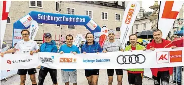  ??  ?? „Running Captains“– Chefs und Businessla­uf-Initiatore­n selbst auf der Laufstreck­e!