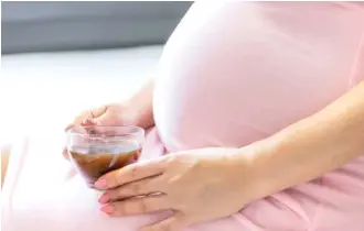  ?? STOCK.ADOBE.COM ?? The single cup of coffee a week that you’re allowing yourself during pregnancy is well below the recommende­d maximum.