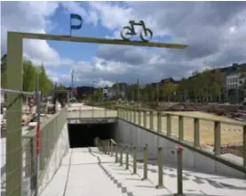  ?? © PATRICK DE ROO ?? Fietsparki­ng Kooldok, onder het Zuidpark, is de eerste 24 uur altijd gratis.