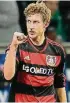  ??  ?? Stefan Kießling: 162 Tore für Bayer 04.