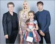  ??  ?? ACTORS Willem Dafoe, Bria Binaite, Brooklynn Prince, director Sean Baker of “The Florida Project.”