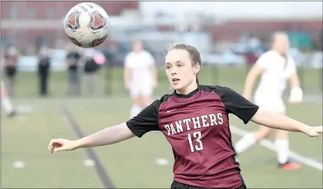  ?? Bud Sullins/Special to the Herald-Leader ?? Siloam Springs senior Madi Race makes a play on a ball against Greenbrier at Panther Stadium on April 26. Race and the Lady Panthers host the Class 5A state tournament beginning Thursday in Siloam Springs.