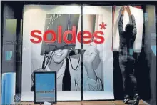  ??  ?? Les soldes ont débuté mercredi.