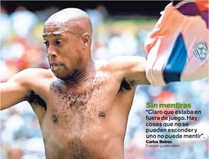  ?? ARCHIVO ?? Medford celebró a todo pulmón su gol que decretó la victoria tica ante México, en el Estadio Azteca.