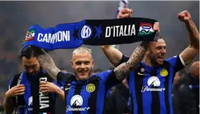 ?? Alessandro Garofalo / REUTERS ?? L’Inter Milan est championne d’Italie pour la 20e fois de son histoire.