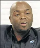  ??  ?? Tshwane mayor Solly Msimanga