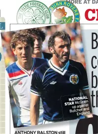  ?? ?? NATIONAL STAR McGrain up against Butcher and England