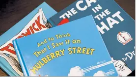  ?? NICOLAUS CZARNECKI / BOSTON HERALD ?? Six Dr. Seuss books will no longer be published because of racist and insensitiv­e imagery.