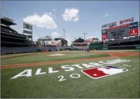  ?? ALEX BRANDON — THE ASSOCIATED PRESS ?? The field is readied before Major League Baseball’s All-Star Week at Nationals Park Friday in Washington.