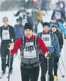  ?? JULIE OLIVER/ FILES ?? More than 2,000 skiers are expected to take part in the Canadian Ski Marathon, celebratin­g its 50th anniversar­y this month.