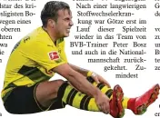  ?? Foto: dpa ?? Wieder einmal am Boden: Mario Götze