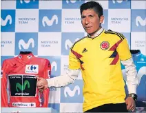  ?? MAURICIO DUEÑAS CASTAÑEDA / EFE ?? Presentaci­ón. Quintana anunció su agenda 2018 y lució la casaca de Colombia.