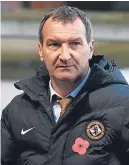  ??  ?? United boss Csaba Laszlo.