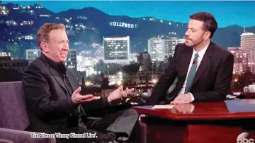  ??  ?? Tim Allen on ‘Jimmy Kimmel Live’.