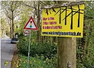  ?? ?? Eine Bürgerinit­iative von Windkraftg­egnern mobilisier­t gegen die geplanten Windräder.