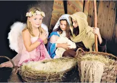  ?? ?? Little stars: nativity plays allow children to gain confidence and practise teamwork