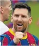  ??  ?? Barcelonas Lionel Messi traf beim 2:0 in Sevilla im sechsten LigaSpiel in Serie.