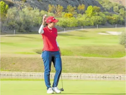  ?? Foto: Ladies European Tour ?? Carlota Ciganda, durante su participac­ión en el Abierto de España que concluyó ayer.