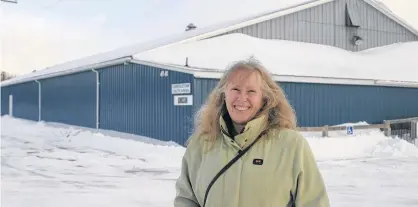  ?? JASON MALLOY ?? Lynn Roscoe, chair of the Lawrenceto­wn Exhibition Youth Arena’s volunteer board, said it is committed to seeing the facility serve the community for another 50 years.