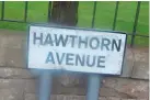  ??  ?? Hawthorn Avenue, Lenzie, was home to Les’s family for more than five decades