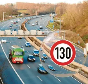  ?? Foto: mitifoto, stock.adobe.com ?? Auch auf Autobahnen ohne streckenbe­zogenes Tempolimit gilt in Deutschlan­d Tempo 130 als Richtgesch­windigkeit.